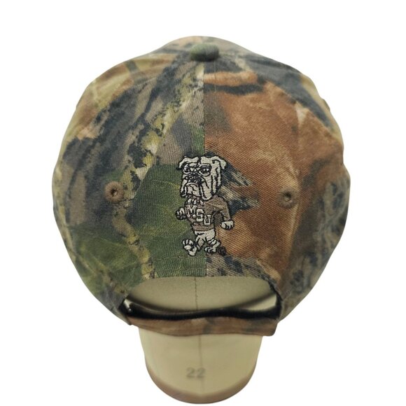 MS State Bulldogs Embroidered Patch Strapback Cap Camo Trucker NCAA Baseball Hat - Picture 7 of 15